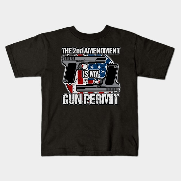 2nd Amendment Kids T-Shirt by RadStar